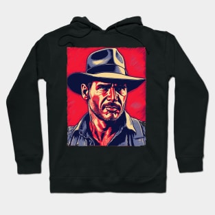 Mr. Indiana Jones - Linocut Hoodie